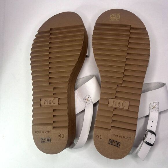 Musse & Cloud Isadora Leather Platform Wedge Sandals Comfy Slingback Womens NWOB - Picture 9 of 12